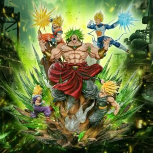 Broly vs Goku x Vegeta x Gohan x Trunks - Dragon Ball - Cousin Brother