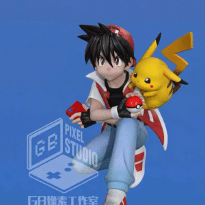 Pokemon - Red & Pikachu - GB Pixel studio