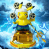 Pokemon - Pikachu cos Enel - Cosplay