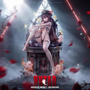 Genshin Impact - Hutao - Pink Mushroom