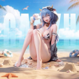 Genshin Impact - Ganyu - Pink Mushroom