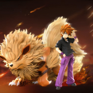 Pokemon - Blue x Arcanine - Ji Dian
