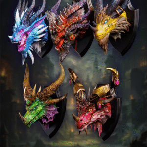 World of Warcraft - Five Dragon Aspects Fridge Magnet - BR