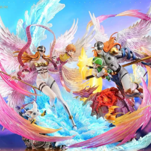 Digimon - Angewomon x Angemon - Super Hero x Flash Art